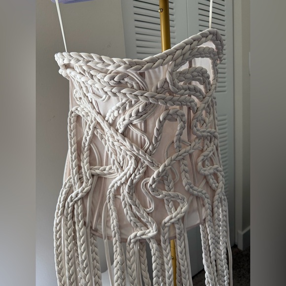 Never Lost Tassel Mesh Corset - L - Picture 6 of 10